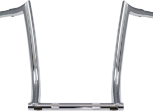 BAR DIAMETER 1" CENTER WIDTH 12.75" COLOR Black DRILLED No END RISE/RISE/HEIGHT 14" FINISH Gloss GRAPHIC Solid INCLUDES CROSSBAR PAD No KNURLED ENDS No MADE IN THE U.S.A. Yes MATERIAL Aluminum MODEL Monkey Bar OVERALL WIDTH 33.75" PULLBACK/SWEEP 9" SIZE 14" SPECIFIC APPLICATION Yes
