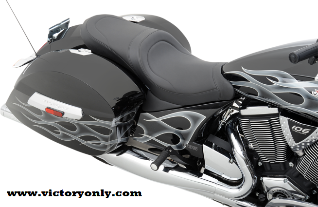 Seat Predator Xc Xr Cross Country Victory Motorcycle Parts For Solar Reflective Leather In The Seating Area And Automotive Grade Vinyl On Sides