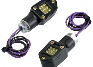 Square L.E.D. Turn Signals Black