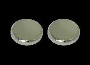 Item # 131 These fork caps cover the stock fork cap hex to complete the chrome "Fat Boy" front end for the VTX1300C. And Victory Highball, Boardwalk, Hardball and Jackpot.These caps avoid the need to dismantle the forks themselves to complete the project.