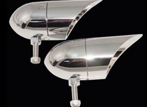 Bullet Lights, Large Curve Bezel, Chrome Body
