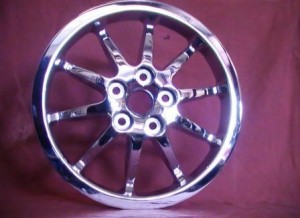 Sprocket Pulley, 10 Spoke, Chrome