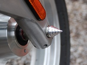 Axle Caps, Front Ribbed, Polished