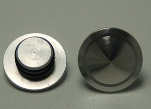 Axle Caps, Front Disk, Polished