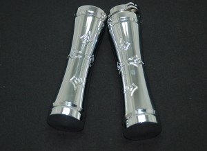 Grips, Chrome, Magnum Gothic Cross