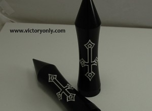 Grips Spike End Cross Black