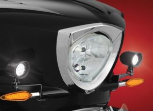 Black Driving Lights Installed Victory Cross Country