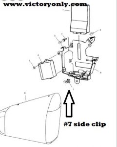 5433841 victory motorcycle side cover clip clasic cruiser touring cruiser