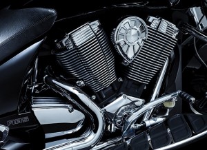 Forged aluminum machined to perfection. Bahn Ignition Covers are direct replacements for the left and right side stock ignition covers. Bolt-on installation either vertically or horizontally for personalized customization. Choose from high quality all chrome or a two tone black anodized and machined finish.