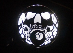 Lighted Engine Cover, Skull and 8Ball