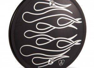 Flamed Derby, Cam Cover - Black