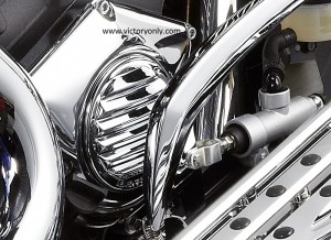 Cam Cover Ness Retro Black, Chrome