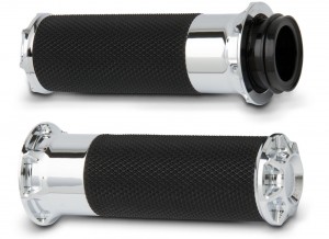 Grips Beveled Arlen Ness Victory Motorcycle Black Chrome
