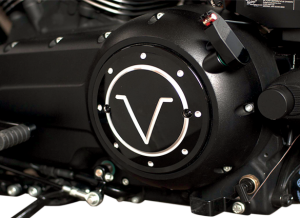 custom victory motorcycle derby cover strokers rick fairless design motorcycle chrome black