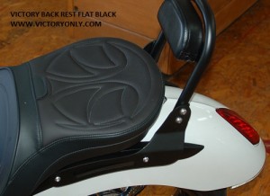 Sissybar Backrest Vegas Highball Kingpin Black or Chrome Victory Parts Victory Accessories Victory Aftermarket Victory Motorcycle Parts Victory Motorcycle Accessories Victory Motorcycle Aftermarket