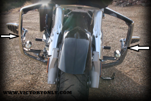 CNC Machined from billet Aluminum then Cerakoted for a Strong Long Lasting Black Finish. Accept all standard male mount pegs for Victory Motorcycles (Does not fit Ness Spring Loaded but will fit standard, Does Not fit the Kuryakyn peg Adapters) Works with all the Victory Only Flat End and Spike End pegs, Vic Bagger Pegs Ness Not Spring Loaded) Use this adapter with the wide Victory pegs and Highway bar mounts or P clamps. Threaded in the back to be mounted easy Sold in pairs Use this peg adapter with our Cross Country Highway Peg Mount Works with OEM Victory Pegs or Arlen ness Pegs (not spring loaded) or any Victory Motorcycle factory peg size Peg Mount or adapter measures overall 51 mm long Peg opening is 18.10 mm wide and 25 mm tall uses am 8 mm bolt to hold peg in place threaded on one side for clean an hidden mount Mounts with 10 mm threaded bolts