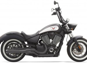Exhaust Road Rage 2 into 1 Mid Length Megaphone Black