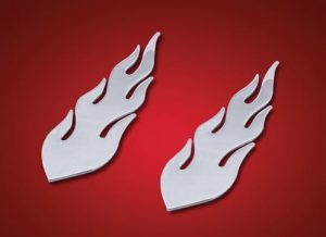 flame decal 6 inch 8 inch