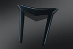 7679 black tail light top trim