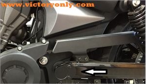 Billet Aluminum Victory Motorcycle Octane Swing Arm Pivot Bolt Cover