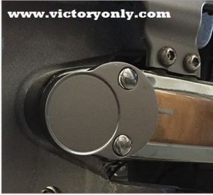 Billet Aluminum Victory Motorcycle Octane Swing Arm Pivot Bolt Cover