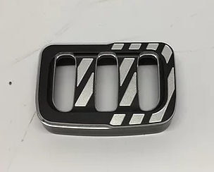 Fits 3 button radio or cruise control bezel only on 2008 - Present Victory Cross Country, Cross Country Tour, Hard-Ball, Magnum, and Vision. Does not fit newer style radio control bezel on Magnum. Flat black.