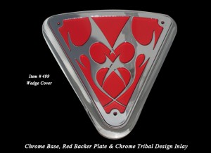 Victory Wedge Side Cover Tribal Chrome Red Victory Customizing