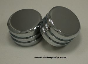 victory motorcycle finned engine cam covers chrome aluminum 100 106 motors