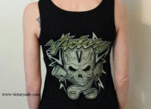 pink womens logo tank top victory only custom motorcycle accessories cross country vegas 106