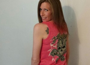 pink womens logo tank top victory only custom motorcycle accessories cross country vegas 106