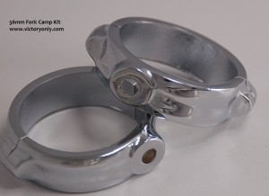 56mm Chrome Fork Mount Light Kit Hammer Kingpin