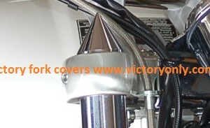 Fork Covers Spike Black or Chrome Custom