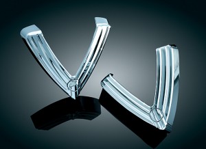 Smooth V Cheese wedge Cover Chrome