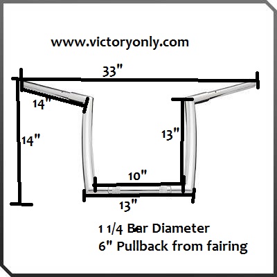 bars ape black or chrome victory only motorcycle custom parts motorcycle handlebar size chart