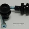 Victory Bungee Buttons Black Tie Down Spools Black /Chrome