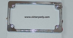 victory custom parts License Plate frame Chrome Turn Signals & Brake Light