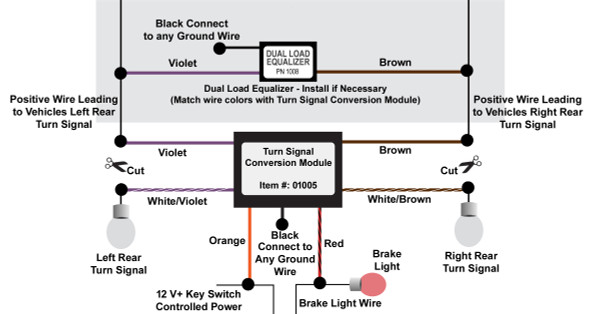 Turn Signal Conversion Module Turn Signal to Brake Light Conversion 
