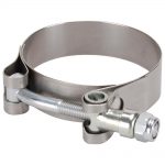 Exhaust Wrap Wide Band T Bar Clamps Stainless Steel