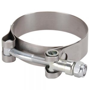 Exhaust Wrap Wide Band T Bar Clamps Stainless Steel