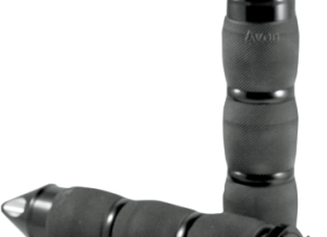 0630-1231 billet end caps and rings with ergonomic AVON seamless rubber grip technology
