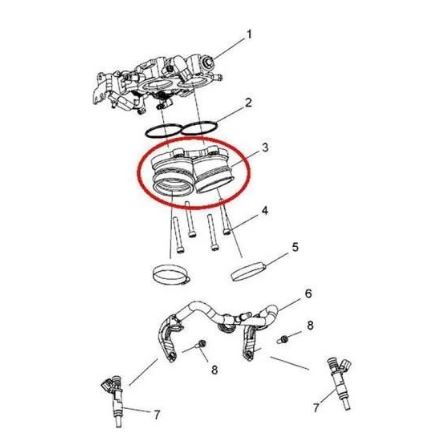 2008 - 2017 VICTORY THROTTLE BODY ADAPTER BOOT 1203866