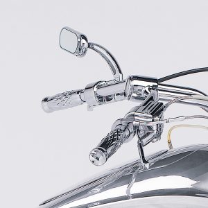 13_040 ARLEN NESS VICTORY MOTORCYCLE CHROME LEFT & RIGHT MIRROR Slingshot Grooved Mirrors - Chrome