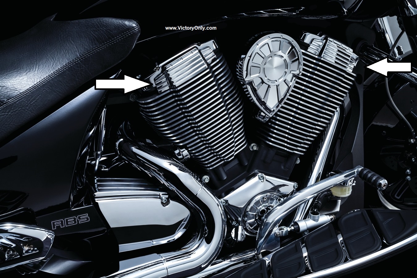 Victory Motorcycle Kuryakyn Chrome Engine Valve Cover Accents Victory