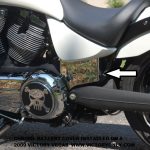 chrome victory motorcycle battery cover installed vegas