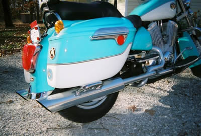 Exhaust True Dual Cross Over V92TC Touring Cruiser 2002 2004 Victory