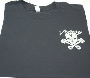 Tshirt Victory Skull Piston Black