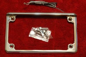 LED Illuminated Plate Frame w/ mounting hardware, Chrome