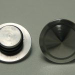 Axle Caps, Front Disk, Polished