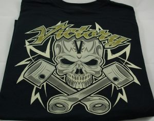 Tshirt Victory Skull Piston Black mojo