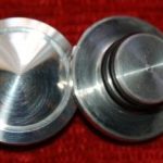 Front Axle Plugs, Disc Push in Axle Cap Polished